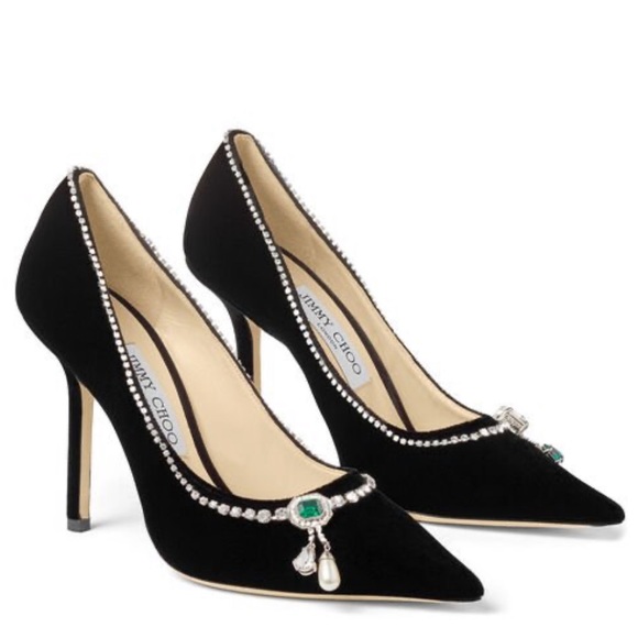 NWOT Jimmy Choo Rare $1395 Crystal Heels - Picture 12 of 14